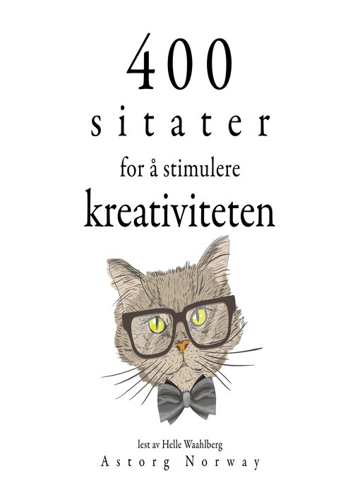 Title details for 400 sitater for å stimulere kreativitet by Multiple Authors - Available